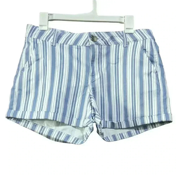So Low Rise striped midi shorts 4in Inseam Stretch Size 11 - Picture 1 of 8